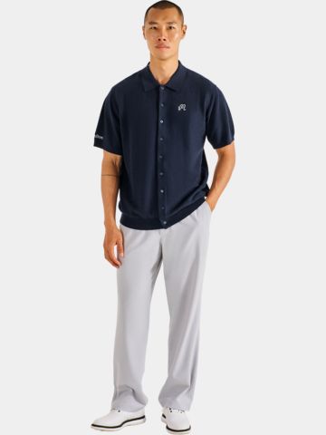 Malbon CROSSCUT POLO Strick Polo blau