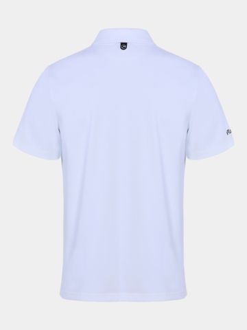 Malbon Polo s krátkými rukávy Fairway Baldwin bílý