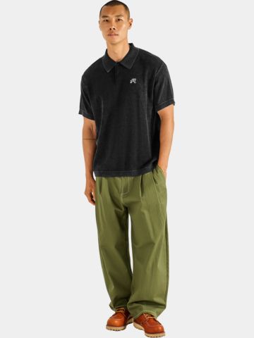 Malbon BRICKWORK Halbarm Polo schwarz