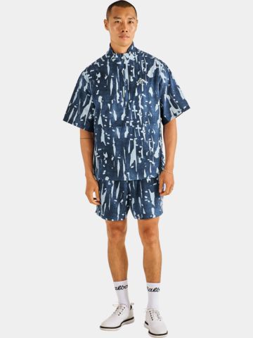 Malbon PINE INKWASH Halbarm Windshirt navy