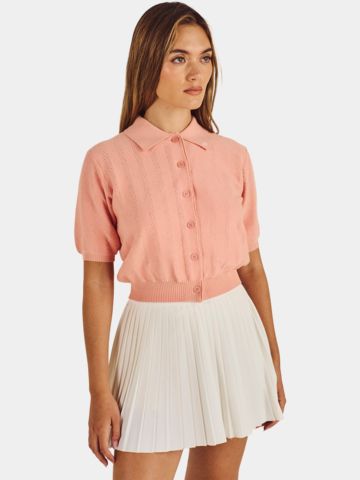 Malbon REN Strick Polo orange