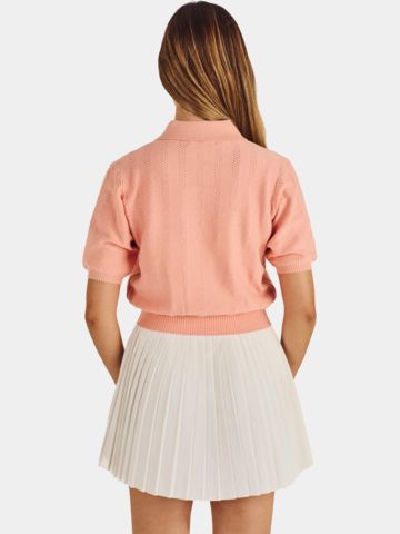 Malbon REN Strick Polo orange