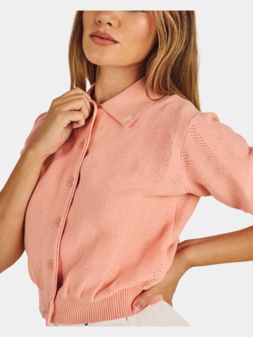 Malbon REN Strick Polo orange