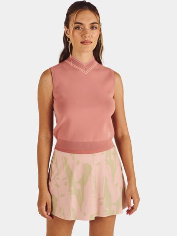 Malbon AMI MOCKNECK Pullunder Strick rosa