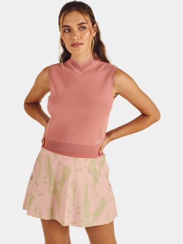 Malbon AMI MOCKNECK Pullunder Strick rosa