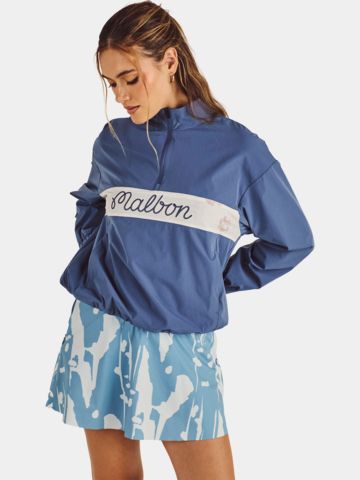 Malbon Crosscourt Blossom Windshirt navy