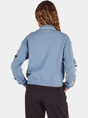 Malbon NAOMI BLOSSOM Langarm Polo hellblau