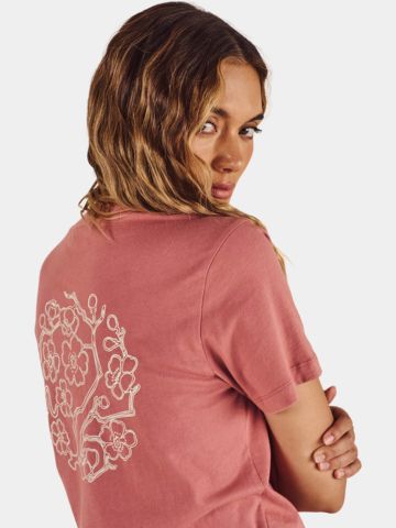 Malbon COSETTE STITCHED TEE T-Shirt rosa