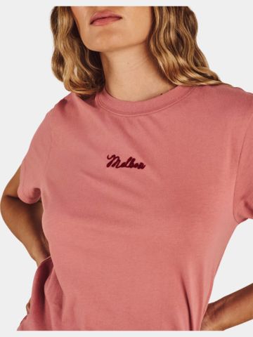 Malbon COSETTE STITCHED TEE T-Shirt rosa