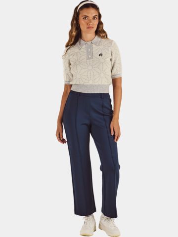 Malbon MIKAYLA SASHIKO Strick Polo ecru