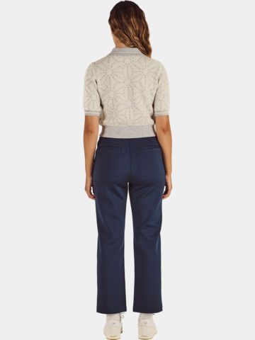 Malbon MIKAYLA SASHIKO Strick Polo ecru