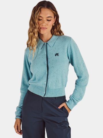 Malbon SORA SWEATER Jacket, Knit, Light Blue