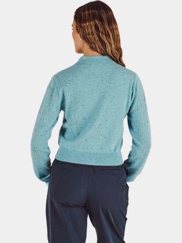 Malbon SORA SWEATER Jacke Strick hellblau