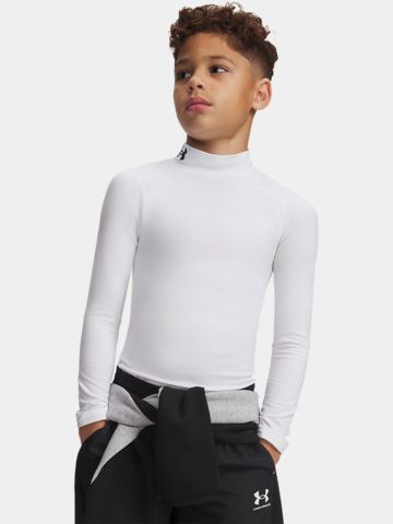 Under Armour CG Armour Mock LS Thermo Unterzieher weiß