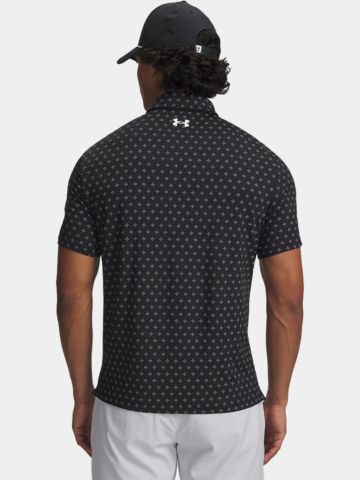 Under Armour Playoff 3.0 Pr. Micro Flower Dot Halbarm Polo schwarz