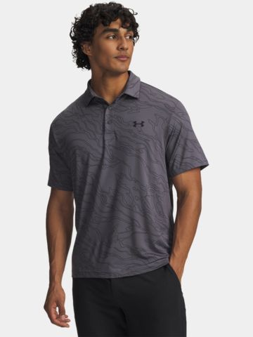 Under Armour Playoff 3.0 Pr. Slope Camo Halbarm Polo dunkelgrau