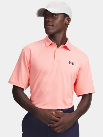 Under Armour Matchplay Halbarm Polo koralle
