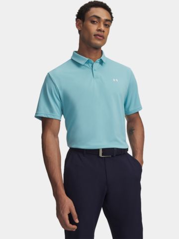 Under Armour T2G Pique Halbarm Polo hellblau