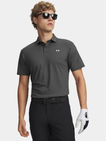 Under Armour T2G Diagonal Heartbeat Halbarm Polo schwarz