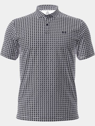 Under Armour T2G Printed Houndstooth Deuces Halbarm Polo weiß