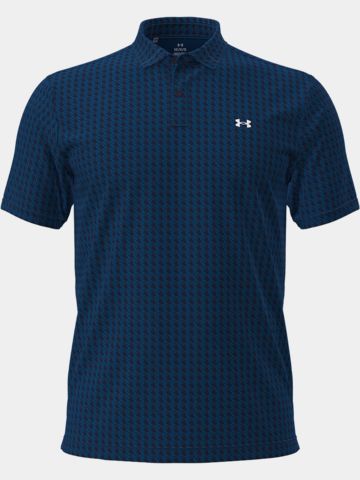 Under Armour T2G Printed Houndstooth Deuces Halbarm Polo navy
