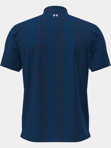 Under Armour T2G Printed Houndstooth Deuces Halbarm Polo navy