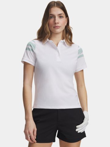 Under Armour Dry Printed polo s krátkými rukávy, bílé