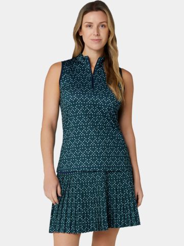 Mikina Callaway SL MOCK-NECK GEO TOP, tmavě modrá