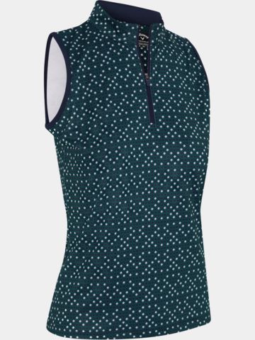 Callaway Mikina SL MOCK-NECK GEO TOP námořní