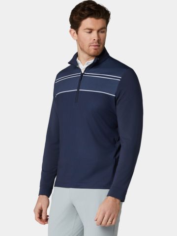 Callaway EMEA LS BLOCKED Halbarm Polo marine
