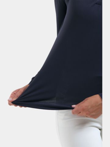 Chervo ART-Langarm Polo blau