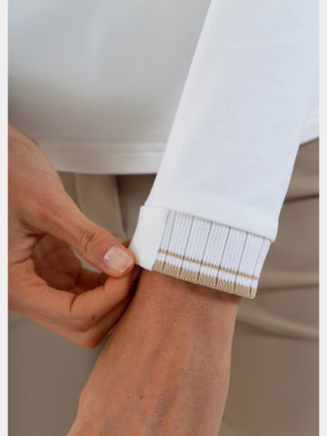 Chervo ATMA Langarm Polo offwhite