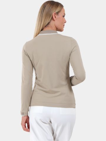 Chervo ATMA Langarm Polo beige