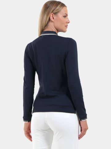 Chervo ATMA Langarm Polo blau