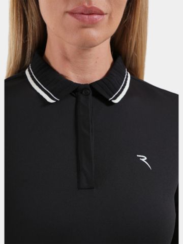Chervo ATMA Langarm Polo schwarz