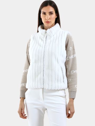 Chervo EXPORT Fleece Vest off-white