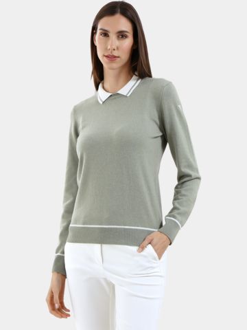 Chervo NOSE - Strick Pullover oliv