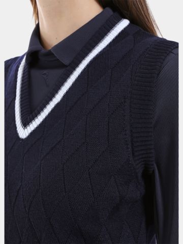 Chervo NOVIZIA - Pullunder Strick blau