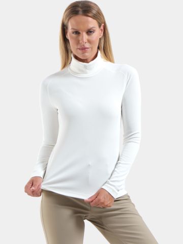 Chervo TAMARA -  Half-Zip-Rollkragen offwhite