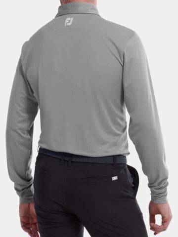 FootJoy THERMOLITE LONG SLEEVED SMOOTH PIQUE Polo Langarm grau