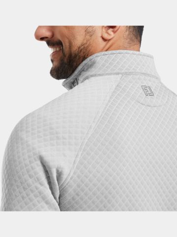 FootJoy EU Jacquard Thermal COut Grey Midlayer Stretch grau