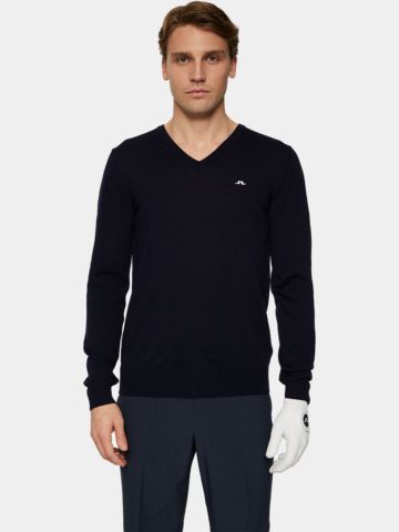 J.Lindeberg Lymann Knitted Sweater Pullover Strick navy