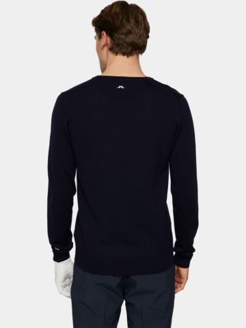 J.Lindeberg Lymann Knitted Sweater Pullover Strick navy