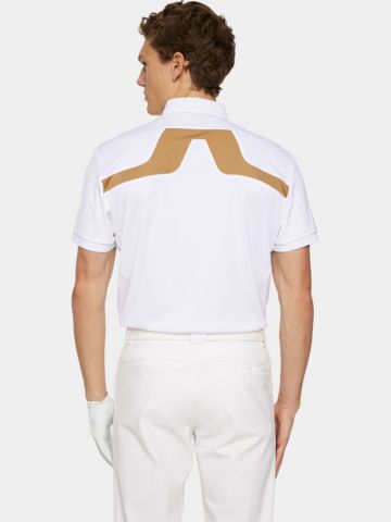 J.Lindeberg KV Reg Fit TX Jersey Polo s krátkým rukávem, bílé