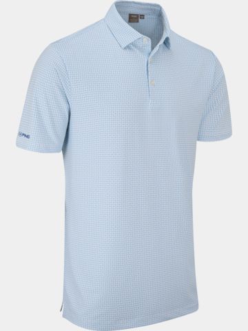 Ping Gilmore Halbarm Polo hellblau