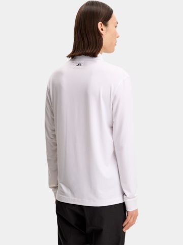 J.Lindeberg FLORIAN Langarm Polo weiß