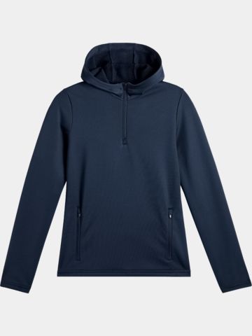 J.Lindeberg AERIELLE QUARTER ZIP HOOD R Stretch Midlayer navy