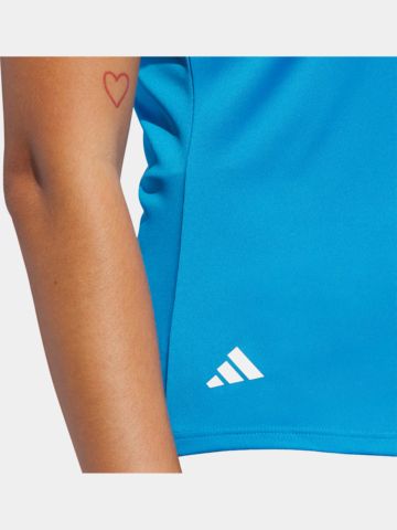 adidas W PERF SLD SS P Polo s krátkým rukávem modrá