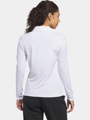 adidas W SLD LS P Langarm Polo weiß