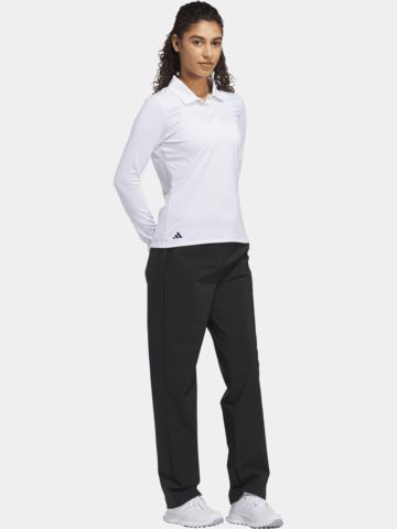 adidas W SLD LS P Langarm Polo weiß